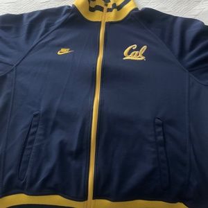 Nike vintage logo Cal Bears track zip up jacket